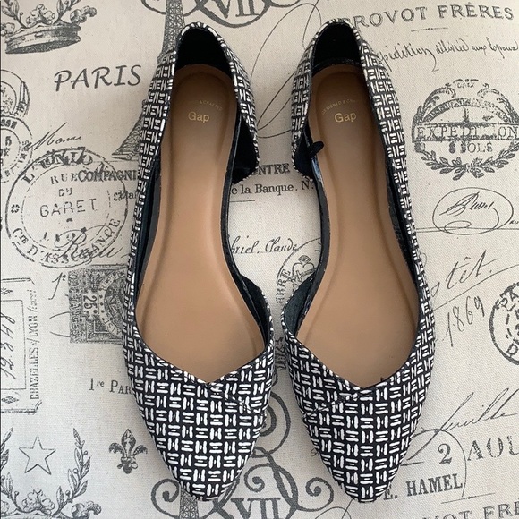 Gap flats black/white sz 8 - Picture 1 of 7